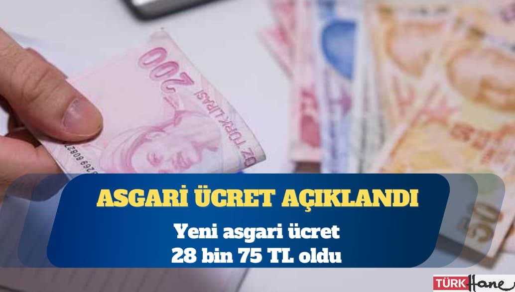Yeni asgari ücret belli oldu