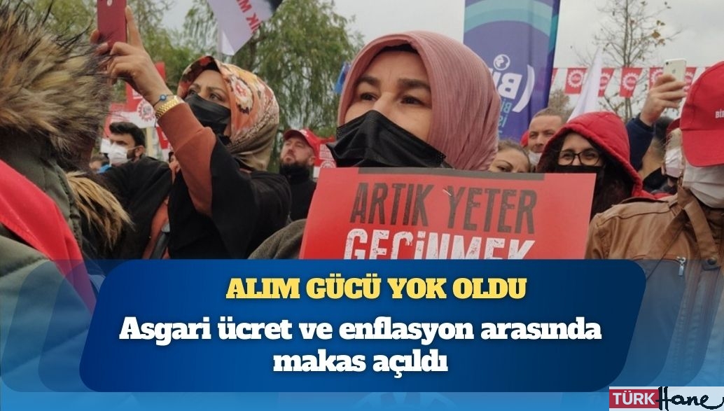 Asgari ücret ve enflasyon arasında makas açıldı: Asgari ücretlinin alım gücü yılın sonunda 15 bin 531 TL’ye geriled
