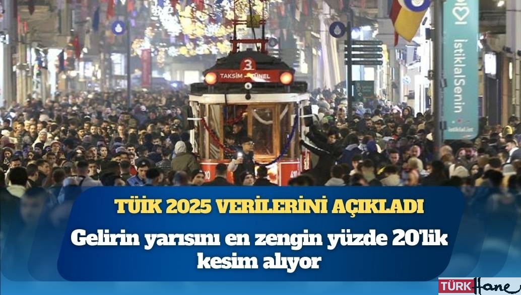 TÜİK verileri: Gelirin yarısını en zengin yüzde 20’lik kesim alıyor