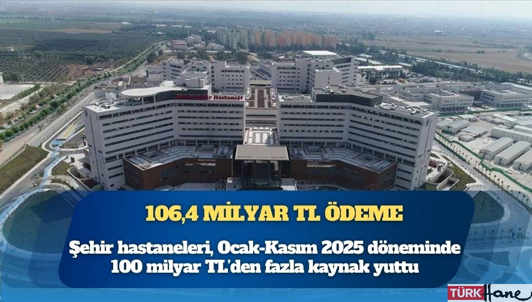 Şehir hastaneleri bütçeyi yuttu: 11 ayda 106,4 milyar TL ödeme