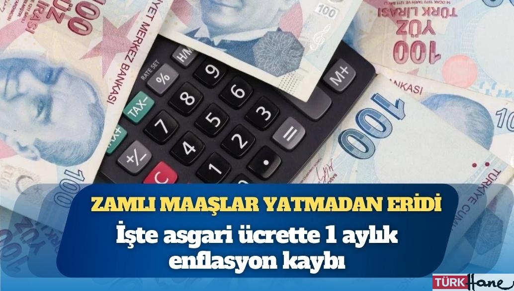 Zamlı maaşlar yatmadan eridi: İşte asgari ücrette 1 aylık enflasyon kaybı