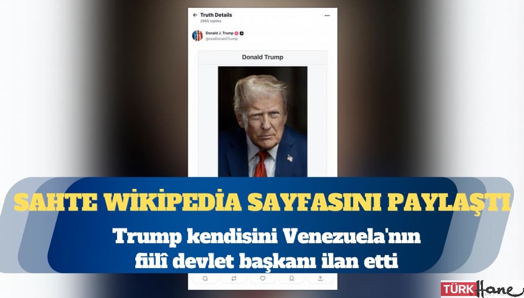 Trump kendisini Venezuela’nın fiilî devlet başkanı ilan etti