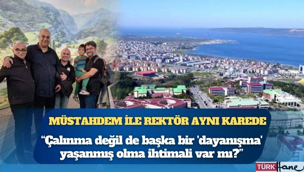 Çanakkale’de şifre çalan müstahdem, üniversitenin rektörüyle aynı karede