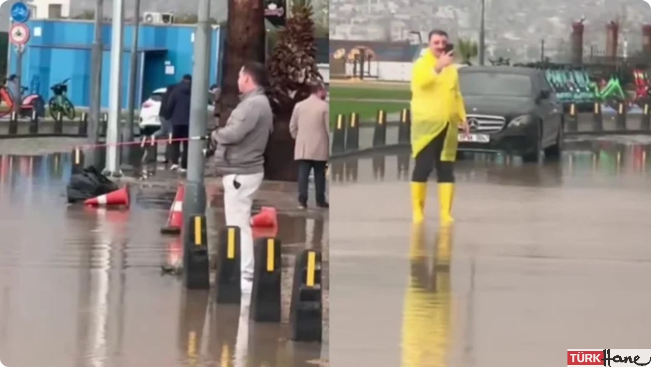 AKP’li başkanın ‘yağmurda olta’ kurgusu, belediyenin kamerasına takıldı