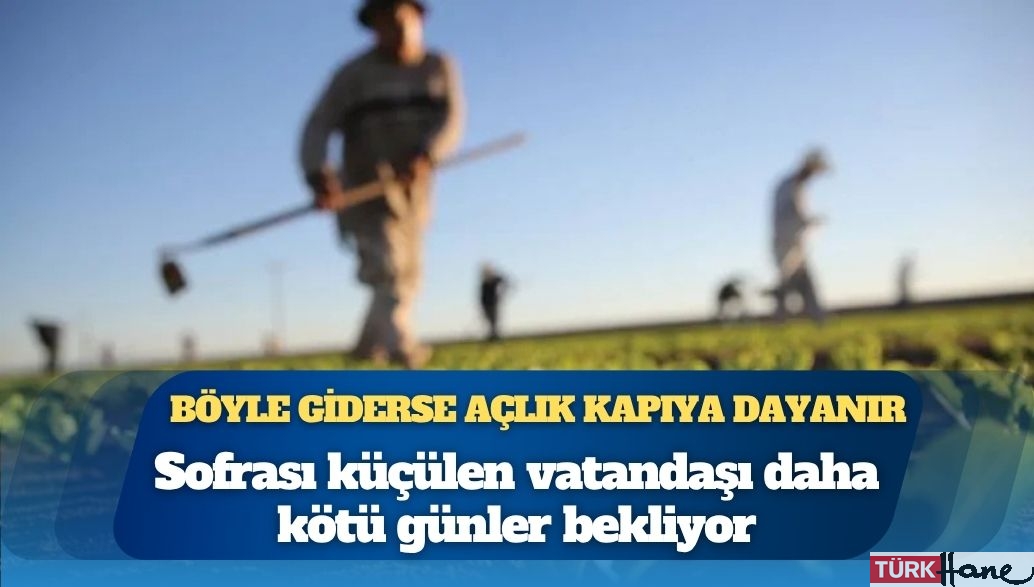 Tarımda alarm: Böyle giderse açlık kapıya dayanır