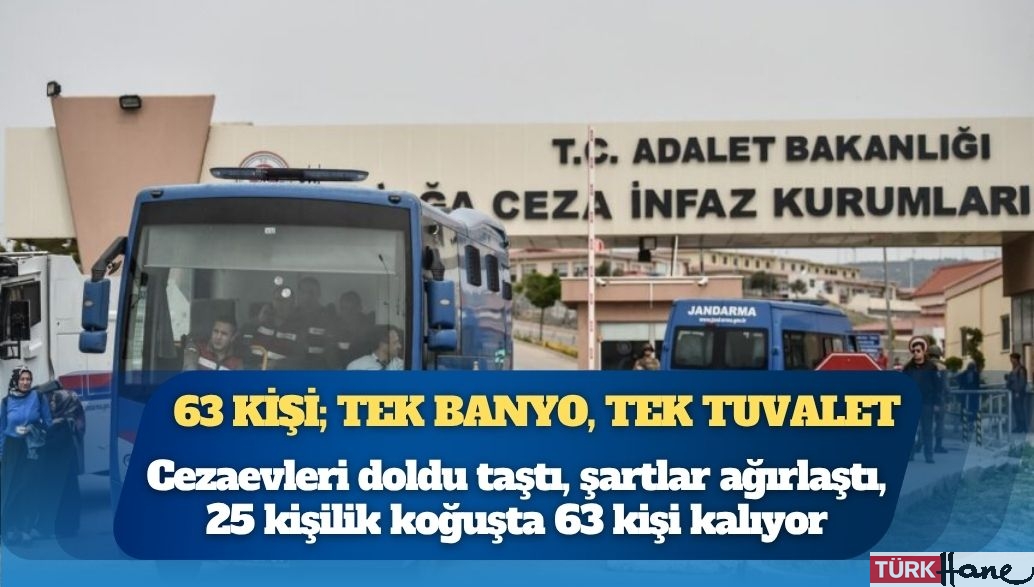 Cezaevleri doldu taştı, şartlar ağırlaştı: 25 kişilik koğuşta 63 kişi kalıyor